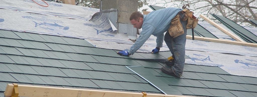 Metal Shingle Roofing progress